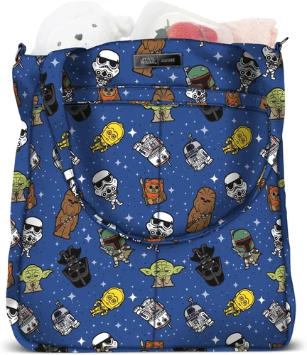 Miniatura 5 de JuJuBe Bolsa de mano con cremallera Be Light Bolso de hombro plegable con bolsillos de organización para pañales, gimnasio, viajes