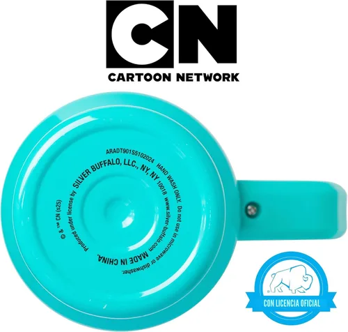 Miniatura 7 de Silver Buffalo Adventure Time With BMO - Vaso de acero inoxidable de doble pared con asa y pajilla, cabe en portavasos estándar, 40 onzas