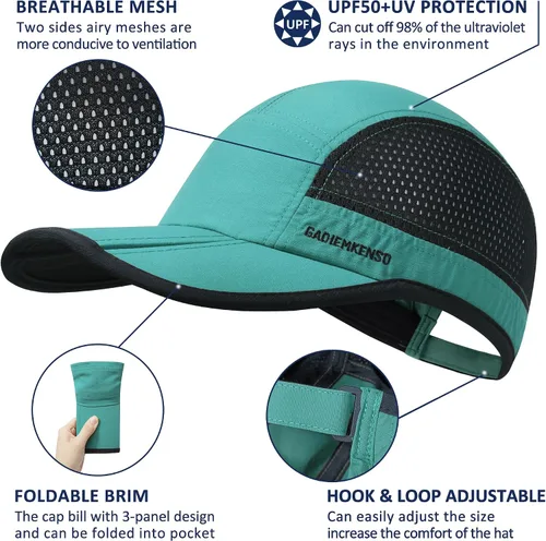 Miniatura 2 de GADIEMKENSD Sombrero plegable para hombre de ala larga con protección solar UPF 50+