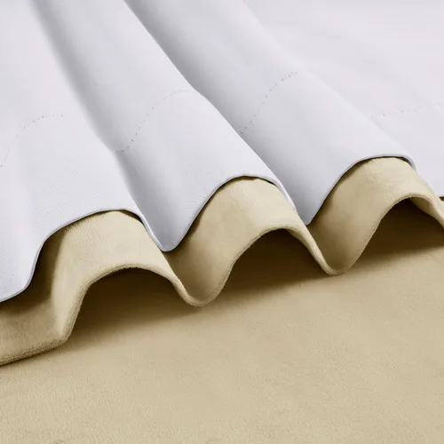 Miniatura 9 de HPD Half Price Drapes Cortinas Opacas de Terciopelo - 96 Pulgadas de Largo 1 Panel Cortina Opaca con Pliegues Signature para Sala de Estar y Tierra