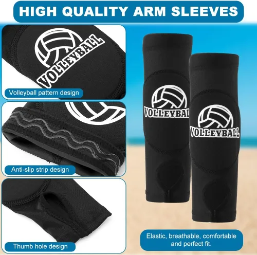 Miniatura 4 de Almohadillas para brazos y rodilleras de voleibol, accesorios de voleibol, manga para antebrazo, almohadillas de tion, suave manga de tren