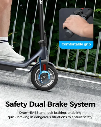 Miniatura 5 de MEGAWHEELS Electric Scooter,Electric Scooter Adults Teens,10in Pneumatic Tires,350/500/600W Motor,19/31 Miles Range,15.5mph E Scooter with Smart APP
