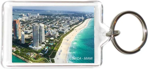 Florida USA United States Acrílico Llaveros Llaveros Titulares - 6 3-Multi