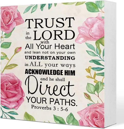 Miniatura 8 de Letrero de madera con texto en inglés "Love Never Fails" de 1 Corinthians 13:8, letrero de madera con versículo bíblico, decoración de escritorio