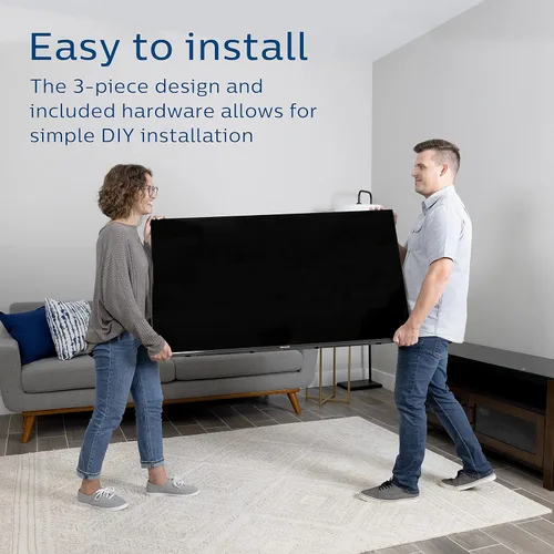 Miniatura 5 de Philips Soporte de pared para monitor de TV fijo para la mayoría de televisores y monitores de pantalla plana curvada LED LCD OLED de 37 a 90