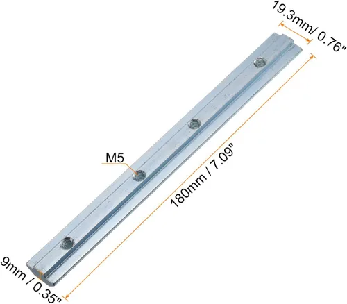 Miniatura 2 de uxcell Conector de línea recta, 4 soportes de junta interior de 7.1 pulgadas con tornillos M6 para perfil de extrusión de aluminio serie 4040