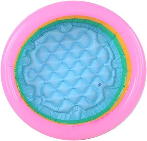 Piscina inflable para niños, piscina inflable de PVC con 3 piezas coloridas inflables de piso para niños, bebés y bebés pequeños