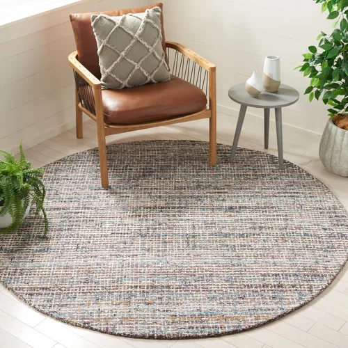 Miniatura 9 de SAFAVIEH Abstract Collection - Alfombra de pasillo de 8 pies, diseño moderno, ideal para zonas de alto tráfico en pasillo, baño y cocina (ABT489F-28)