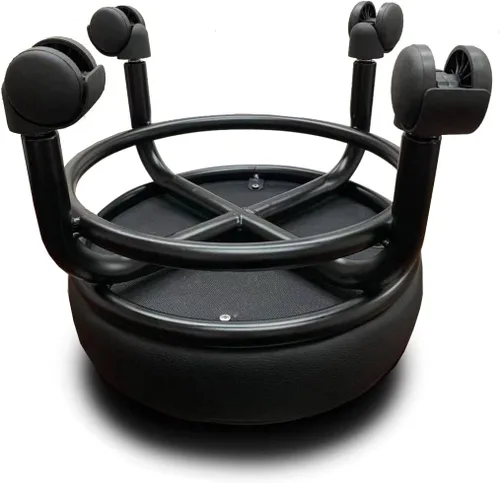 Miniatura 2 de A&A Taburete rodante/Scoot Cómodo Resistente/Resistente Rotación de 360 grados Acubest bajo al suelo (1)