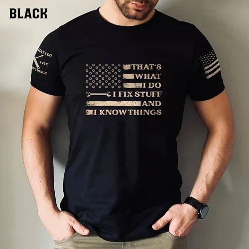 Miniatura 7 de Camiseta I Fix Stuff para hombre, camiseta Know Things 11