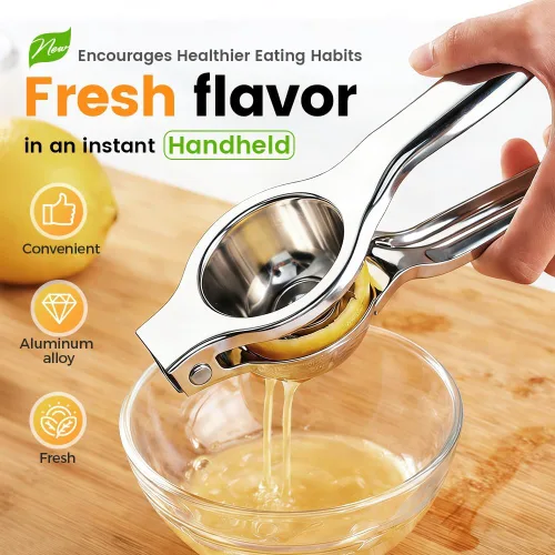 Miniatura 2 de Lemon Squeezer Stainless Steel Citrus Juicer, 2026 New Handheld Juicer for Home Use – Non-Slip Manual Citrus Juicer for Lemons, Oranges, and 1PC