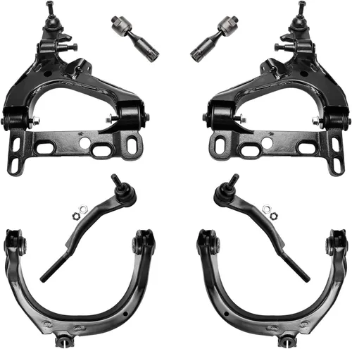 Miniatura 257 de Detroit Axle - Kit de brazos de control de extremo delantero de 8 piezas para Dodge Dakota 00-04, Durango 00-03, 4 brazos de control superior e