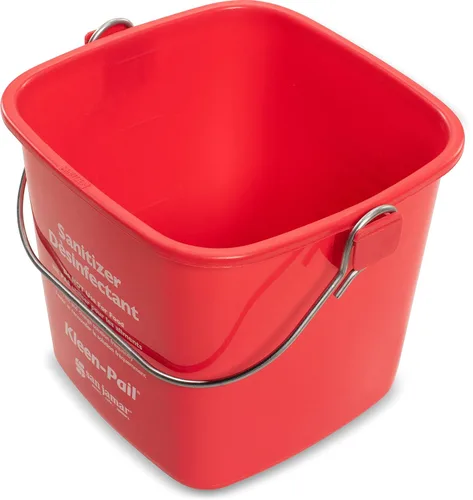 Miniatura 3 de San Jamar Kleen-Pail® - Cubo de limpieza de plástico, 3 cuartos de galón, color rojo