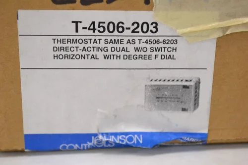 Miniatura 7 de Johnson Controls T-4506-203 Termostato de doble temperatura sin interruptor de indexación, acción directa, montaje horizontal