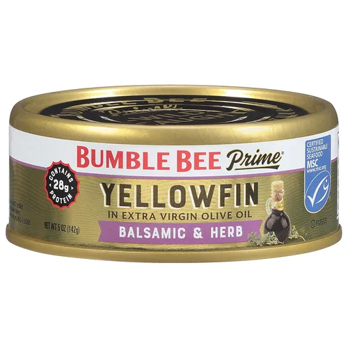 Miniatura 9 de BUMBLE BEE Atún blanco sólido de primera calidad en agua, bajo en sodio, atún enlatado, alimento rico en proteínas, lata de 5 onzas