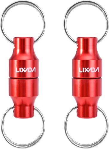 Miniatura 10 de LIXADA Soporte de liberación de red magnética para pesca Zinger Retractores de red de pesca con mosca, clip magnético, conector de red de aterrizaje