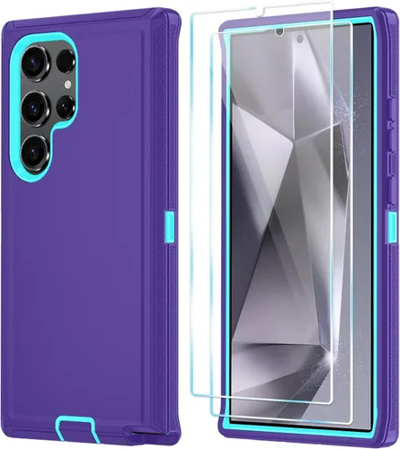 Miniatura 15 de ONOLA Funda compatible con Samsung Galaxy S24 Ultra con protector de pantalla HD, resistente a los golpes y a las caídas, funda de 3 capas