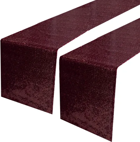 Miniatura 9 de JYFLZQ Camino de mesa de lentejuelas negras de 12 x 72 pulgadas, manteles de mesa de tela con lentejuelas negras brillantes - Caminos brillantes