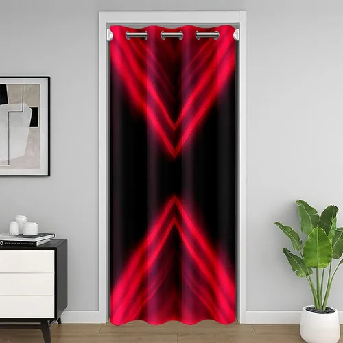 Miniatura 26 de Feelyou Cortina de puerta con ecuación matemática, privacidad, 1 panel, 34 x 80 pulgadas, espacio exterior, galaxia, 30% a 50% opaco, aislamiento