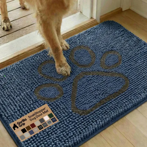 Miniatura 97 de GORILLA GRIP Soakstopper - Tapete ultra absorbente y antideslizante para las patas sucias de los perros, lavable a máquina, para cama y puerta