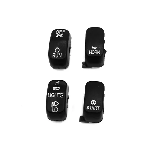 Miniatura 3 de Para Harley Touring Street/Electra Glide FLHT FLHTC FLHX 1996-2013 motocicleta 10 piezas interruptor de control manual tapas de los botones