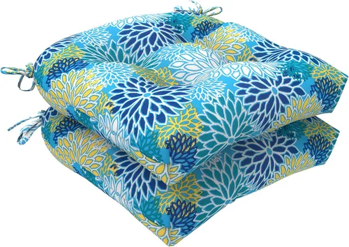 Miniatura 9 de LVTXIII Cojines para sillas de mimbre para exteriores, 19 x 19 x 4 pulgadas, cojines para sillas de patio con lazos, cojines de asiento gruesos