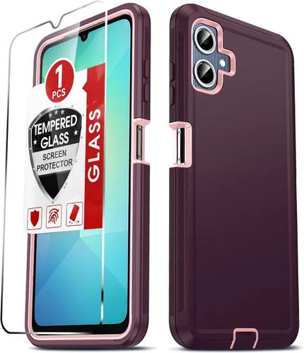 Miniatura 28 de LeYi Funda compatible con Samsumg Galaxy A05 4G: Galaxy A05 4G con resistente a los golpes, 3 en 1 de cuerpo completo, protección resistente