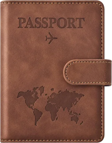 Miniatura 19 de Combo de tarjetero para pasaporte y vacuna, soporte para pasaporte con ranura para tarjeta de vacuna, cartera para pasaporte, funda para pasaporte
