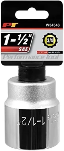 Miniatura 31 de Performance Tool W34855 - Llave de vaso estándar de 12 cantos de 3/4" 55mm