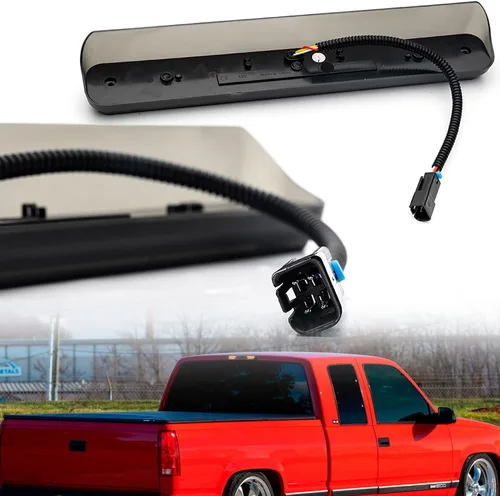 Miniatura 8 de Tercera luz de freno LED de repuesto para 1994-2000 OBS Chevy C1500 K1500 C/K Camiones de cabina extendida GMT400 LED rojo 3er centro de freno