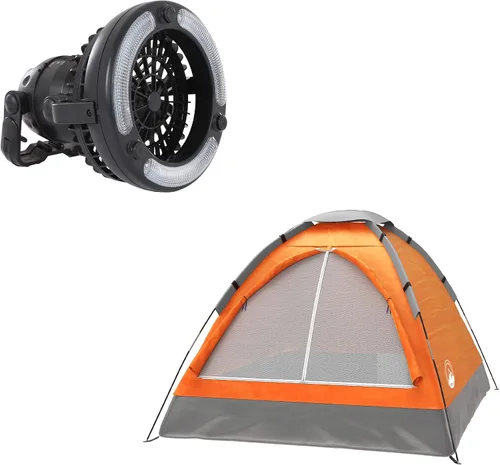 Miniatura 12 de Wakeman Tents 2-Person Tent with Removable Rain Fly and Carry Bag – Comes with Camping Lantern with Fan – Weather-Resistant Camping Accessories by