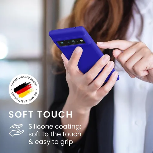 Miniatura 331 de kwmobile Funda Compatible con Google Pixel 6 Pro - Funda de teléfono de silicona TPU con acabado suave - Azul Arrecife