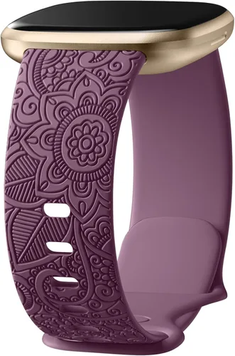 Miniatura 10 de Odbeai Correa compatible con Fitbit Versa 4/3 Correas para Mujer/Sense 2/Sense Correas, Bonito Patrón Floral Bohemio Elegante Pulseras de Repuesto