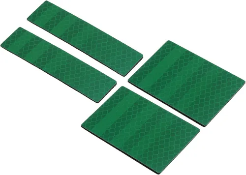 Miniatura 11 de PATIKIL Parche reflectante 1x4 2x3, 4 piezas de cierre de gancho y bucle de seguridad para deportistas nocturnos, trabajadores, excursionistas, Azul