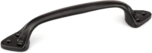 Miniatura 6 de Richelieu Hardware BP9464128900 Sheffield Collection - Tirador arqueado tradicional de centro a centro, color negro mate, para puertas de granero
