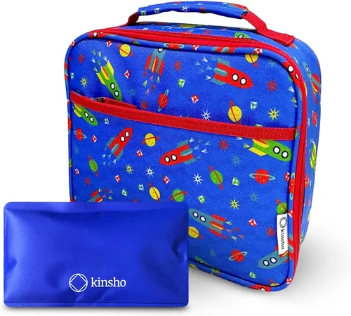 Lonchera para niños, bolsa térmica para guardería infantil,jardín de niños, preescolar, cajas de contenedores para bocadillos,almuerzos, sin BPA