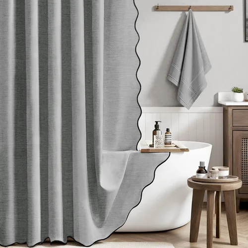 Miniatura 35 de BTTN Lino Crema Festoneado 36x72