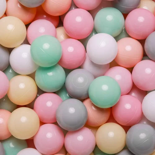 Miniatura 10 de GOGOSO Pelotas de juego de bolas de plástico para bebés, niños y niñas, decoración de casa de juegos, piscina, diversión sin ftalatos, sin BPA, Un