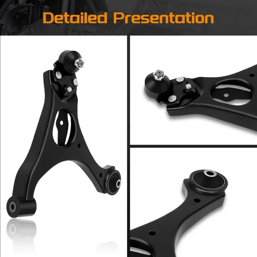 Miniatura 6 de Kit de 12 piezas de brazos de control inferiores delanteros para Honda Civic Non-Si 2006 2007 2008 2009 2010 2011 con rótulas + enlaces de extremo