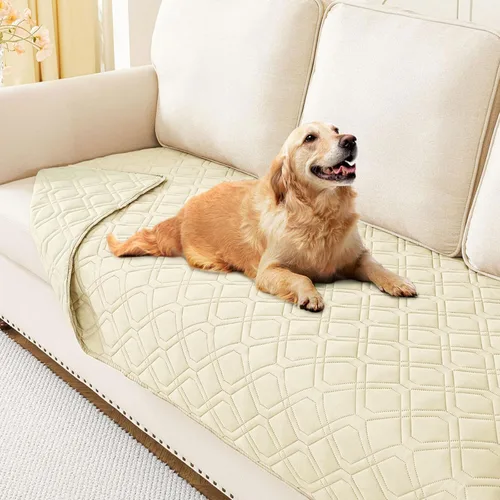 Miniatura 166 de hyha Manta impermeable para perros, manta reversible para cama de mascotas, funda suave para sofá/sillón lavable para perros, fundas impermeables