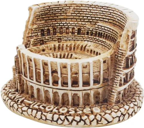 Miniatura 35 de Adorno de la Torre Inclinada de Pisa para Acuario de Peces, Decoración para Reptiles, Tortugas, Lagartos, Arañas, Acuarios, Terrarios, Construcción