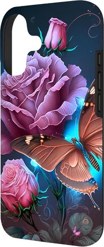 Miniatura 2 de Family Butterfly Rose Flower Firefly PC Case for iPhone 17