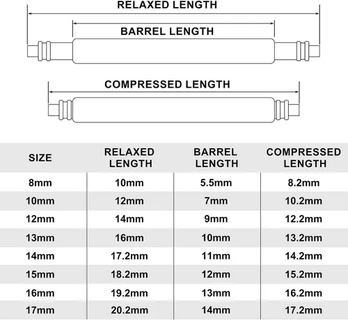 Miniatura 3 de BISONSTRAP Pasadores de correa de reloj de 0.315 a 0.996 pulgadas, paquete de 4 barras de resorte de acero inoxidable con una correa de reloj, kit