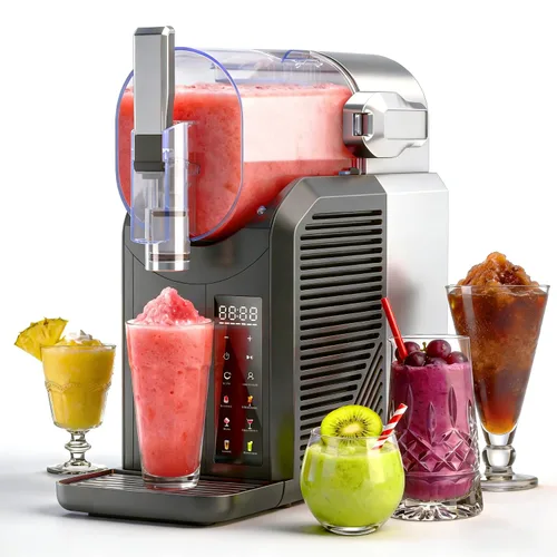 Slushie Machine, 2L/68oz Slushy Machine para el hogar y fiesta | Máquina de bebidas congeladas con autolimpieza, no necesita hielo, ideal para