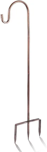 Miniatura 9 de EXCMARK - Gancho de pastor de altura ajustable de 81/61/41 cm y 1,3 cm de grosor. Úsalo en bodas, para colgar luces solares, linternas, comederos