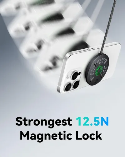 Miniatura 4 de INIU Cargador inalámbrico magnético, certificado Qi2 original de 15 W, almohadilla de carga inalámbrica rápida compatible con MagSafe, cargador