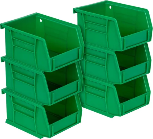 Miniatura 20 de Akro-Mils 08212YELLO 30210 AkroBins contenedores de plástico para almacenamiento, se pueden colgar y son apilables, (5 x 4 x 3 pulgadas)