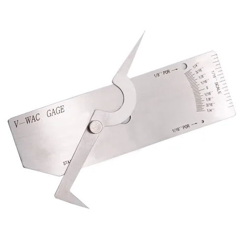 Miniatura 6 de Juego de medidor de soldadura incluye calibre tipo leva y calibre de soldadura de filete y calibre de comprobación de porosidad y calados y calibre
