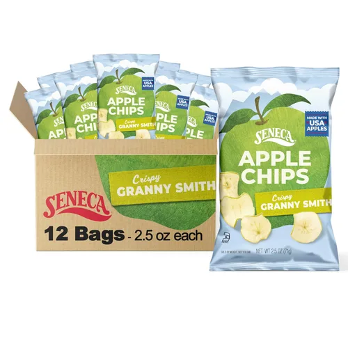 Miniatura 12 de Seneca Chips de manzana de caramelo Hecho de manzanas frescas 100% manzanas rojas deliciosas Huertos de Yakima Valley Perfección de manzana