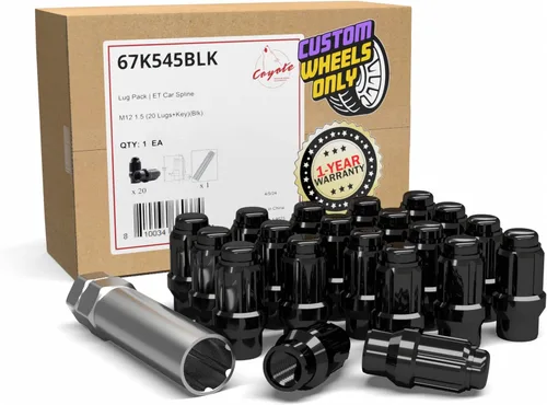 Miniatura 8 de Wheel Accessories Parts 20 piezas M12 x 1.5 12 x 1.5 rosca ET bellota saliente (hilo extra para Toyota) 3.6 cm de largo, tuercas cromadas de 3/4" 19